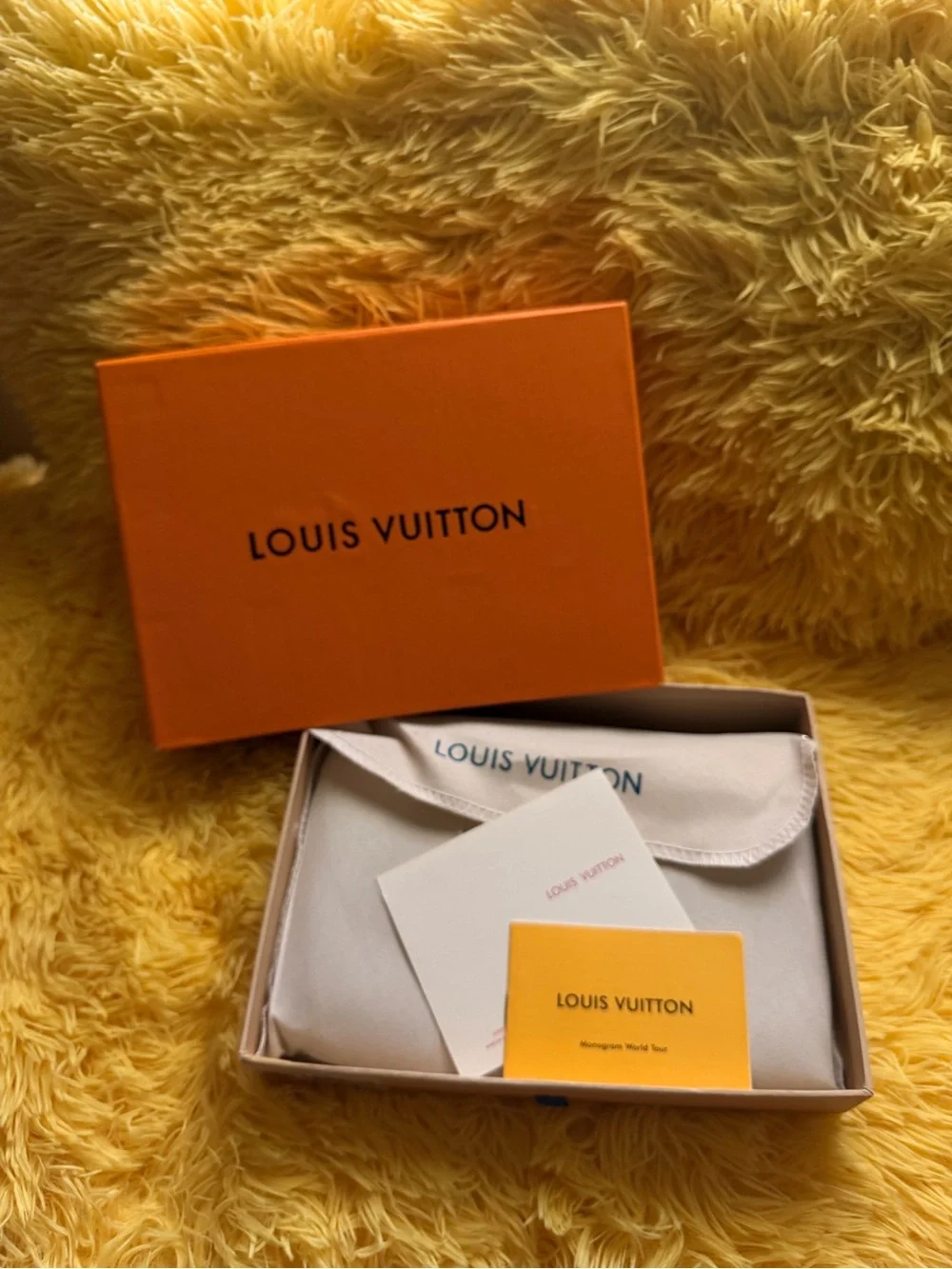 Louis Vuitton Brown Monogram Zip-Around Wallet with Orange Box